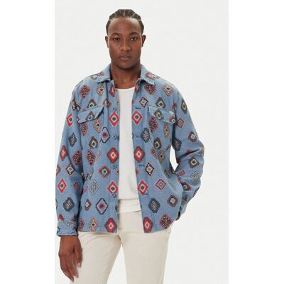 Mustang Kurtka koszulowa Dayton 1016956 Niebieski Regular Fit XXL Niebieski Męskie Mustang Kurtka koszulowa Dayton 1016956 Niebieski Regular Fit XXL Niebieski Męskie