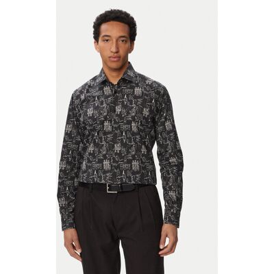 KARL LAGERFELD Koszula 605000 563613 Czarny Regular Fit 41 Czarny Męskie KARL LAGERFELD Koszula 605000 563613 Czarny Regular Fit 41 Czarny Męskie