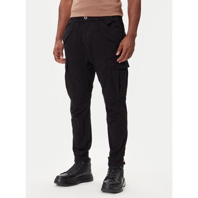 Alpha Industries Joggery Airman 188201 Czarny Tapered Fit 38 Czarny Męskie Alpha Industries Joggery Airman 188201 Czarny Tapered Fit 38 Czarny Męskie