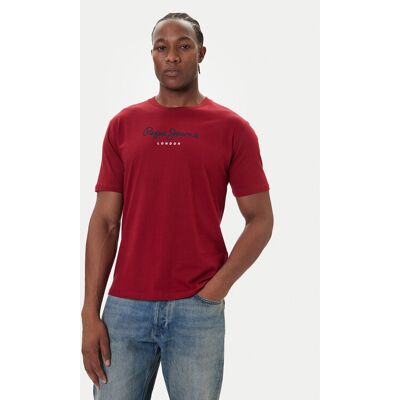 Pepe Jeans T-Shirt Eggo N PM509979 Czerwony Regular Fit S Czerwony Męskie Pepe Jeans T-Shirt Eggo N PM509979 Czerwony Regular Fit S Czerwony Męskie