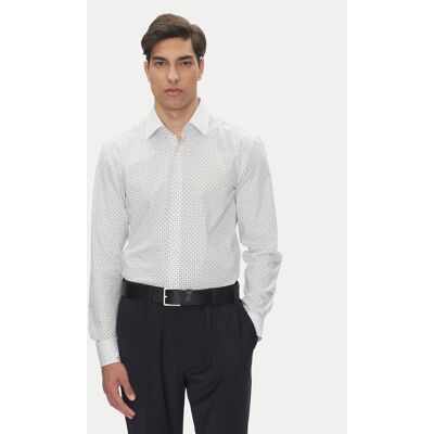 Boss Koszula H-Hank-Kent-C1 50545147 Biały Slim Fit 39 Biały Męskie Boss Koszula H-Hank-Kent-C1 50545147 Biały Slim Fit 39 Biały Męskie