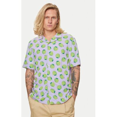 United Colors Of Benetton Koszula 5XRBUQ047 Fioletowy Regular Fit M Fioletowy Męskie United Colors Of Benetton Koszula 5XRBUQ047 Fioletowy Regular Fit M Fioletowy Męskie
