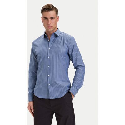 Calvin Klein Koszula LV04LH106G Niebieski Slim Fit M Niebieski Męskie Calvin Klein Koszula LV04LH106G Niebieski Slim Fit M Niebieski Męskie