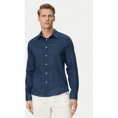 Aeronautica Militare Koszula 261CA1321UCT03089 Niebieski Regular Fit XXL Niebieski Męskie Aeronautica Militare Koszula 261CA1321UCT03089 Niebieski Regular Fit XXL Niebieski Męskie