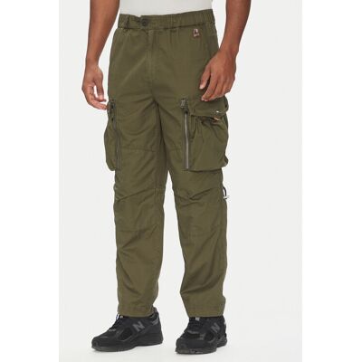 Parajumpers Spodnie materiałowe Baste 25SMPMPATW06 Zielony Regular Fit M Zielony Męskie Parajumpers Spodnie materiałowe Baste 25SMPMPATW06 Zielony Regular Fit M Zielony Męskie