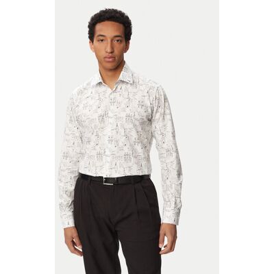 KARL LAGERFELD Koszula 605000 563613 Biały Regular Fit 42 Biały Męskie KARL LAGERFELD Koszula 605000 563613 Biały Regular Fit 42 Biały Męskie