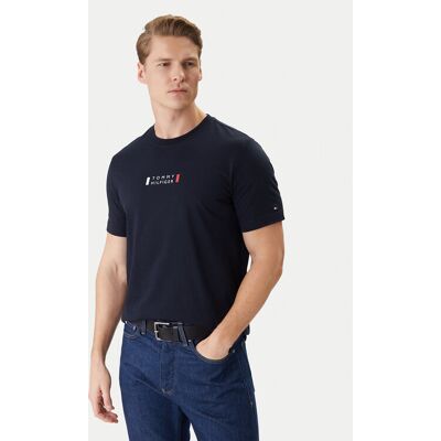 Tommy Hilfiger T-Shirt Brand Love Small Center Tee MW0MW41453 Granatowy Regular Fit S Granatowy Męskie Tommy Hilfiger T-Shirt Brand Love Small Center Tee MW0MW41453 Granatowy Regular Fit S Granatowy Męskie