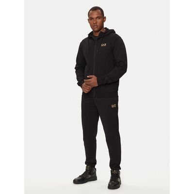 EA7 - Zip Hooded Tracksuit - Czarny/Złoty - Mężczyzna XS - Tracksuit EA7 - Zip Hooded Tracksuit - Czarny/Złoty - Mężczyzna XS - Tracksuit