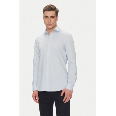 Michael Kors Koszula MK0DS01555 Błękitny Slim Fit 41 Niebieski jasny Męskie Michael Kors Koszula MK0DS01555 Błękitny Slim Fit 41 Niebieski jasny Męskie