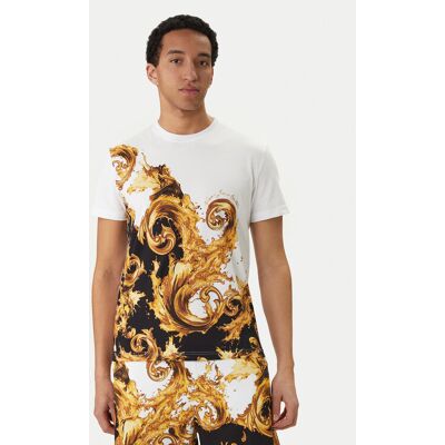 Versace Jeans Couture T-Shirt 80GAH6SB JS541 Biały Slim Fit L Biały Męskie Versace Jeans Couture T-Shirt 80GAH6SB JS541 Biały Slim Fit L Biały Męskie