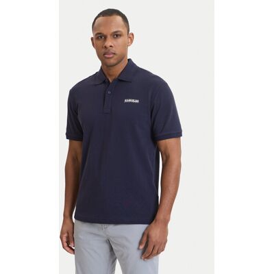 Napapijri Polo E-Small Box NP0A88TQ Granatowy Relaxed Fit XL Granatowy Męskie Napapijri Polo E-Small Box NP0A88TQ Granatowy Relaxed Fit XL Granatowy Męskie