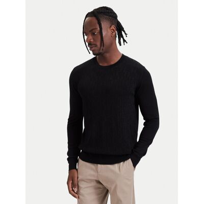 KARL LAGERFELD Sweter 655011 564301 Czarny Regular Fit M Czarny Męskie KARL LAGERFELD Sweter 655011 564301 Czarny Regular Fit M Czarny Męskie