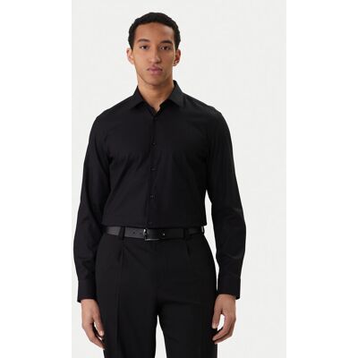 HUGO Koszula Kenno 50555295 Czarny Slim Fit 39 Czarny Męskie HUGO Koszula Kenno 50555295 Czarny Slim Fit 39 Czarny Męskie