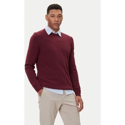 Barbour Sweter Essential Tisbury MKN0844RE56 Bordowy Regular Fit XXL Bordowy Męskie Barbour Sweter Essential Tisbury MKN0844RE56 Bordowy Regular Fit XXL Bordowy Męskie