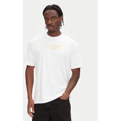 Just Cavalli T-Shirt 78OAHT16 Biały Regular Fit XXL Biały Męskie Just Cavalli T-Shirt 78OAHT16 Biały Regular Fit XXL Biały Męskie
