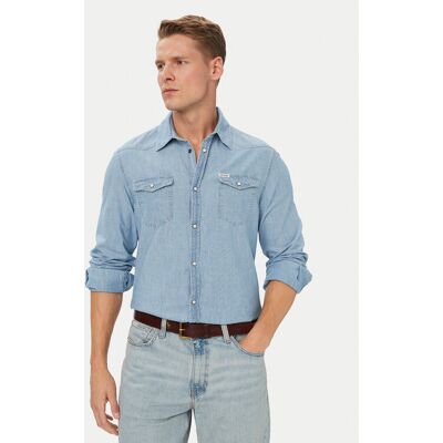 Guess Koszula 183286 Niebieski Classic Fit M Niebieski Męskie Guess Koszula 183286 Niebieski Classic Fit M Niebieski Męskie