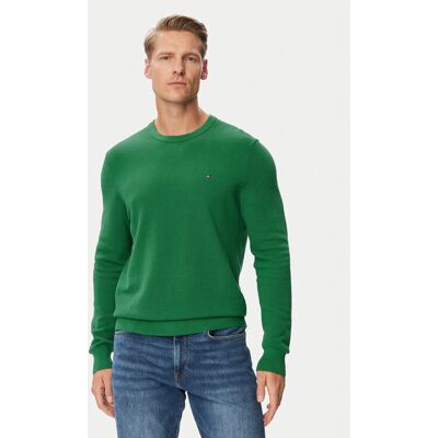 Tommy Hilfiger Sweter Essential MW0MW36347 Zielony ciemny Regular Fit M Zielony ciemny Męskie Tommy Hilfiger Sweter Essential MW0MW36347 Zielony ciemny Regular Fit M Zielony ciemny Męskie