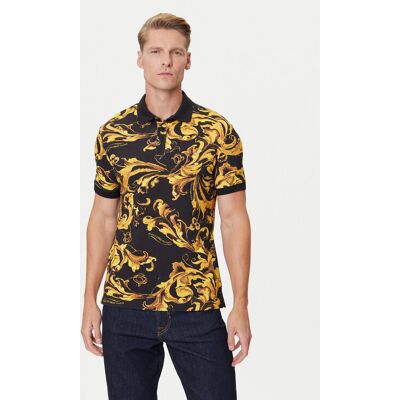 Versace Jeans Couture Polo 79GAG6S0 JS514 Czarny Regular Fit L Czarny Męskie Versace Jeans Couture Polo 79GAG6S0 JS514 Czarny Regular Fit L Czarny Męskie