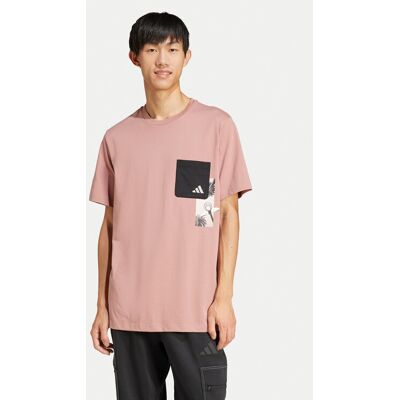Adidas Puchaty Kieszonkowy Graficzny T-shirt - T-shirt Adidas Puchaty Kieszonkowy Graficzny T-shirt - T-shirt