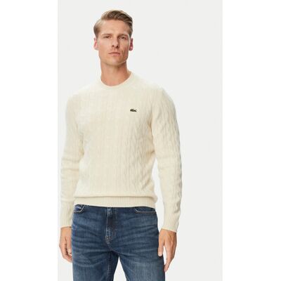 Lacoste Sweter AH2924 Beżowy jasny Regular Fit 7 Beżowy jasny Męskie Lacoste Sweter AH2924 Beżowy jasny Regular Fit 7 Beżowy jasny Męskie