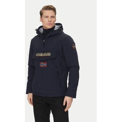 Napapijri Kurtka anorak Rainforest Pocket 2 NP0A4GMD Granatowy Regular Fit XXL Granatowy Męskie Napapijri Kurtka anorak Rainforest Pocket 2 NP0A4GMD Granatowy Regular Fit XXL Granatowy Męskie