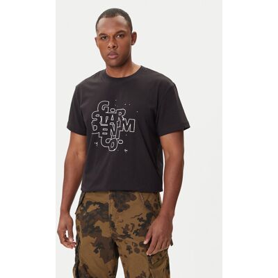 G-Star Raw T-Shirt HD Print D26824-D975 Czarny Regular Fit L Czarny Męskie G-Star Raw T-Shirt HD Print D26824-D975 Czarny Regular Fit L Czarny Męskie