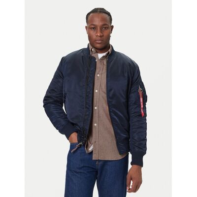 Alpha Industries Kurtka bomber Ma-1 Vf 59 Long 168100 Granatowy Slim Fit M Granatowy Męskie Alpha Industries Kurtka bomber Ma-1 Vf 59 Long 168100 Granatowy Slim Fit M Granatowy Męskie