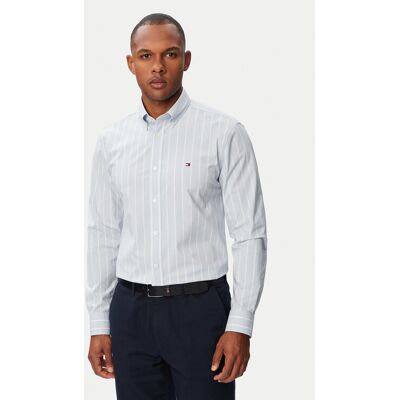 Tommy Hilfiger Koszula Performance MW0MW43430 Niebieski jasny Slim Fit XL Niebieski jasny Męskie Tommy Hilfiger Koszula Performance MW0MW43430 Niebieski jasny Slim Fit XL Niebieski jasny Męskie