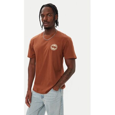 Billabong T-Shirt EBYZT00605 Brązowy Regular Fit XXL Brązowy Męskie Billabong T-Shirt EBYZT00605 Brązowy Regular Fit XXL Brązowy Męskie
