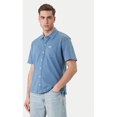 Guess Jeans Koszula M6GP02 KE731 Niebieski Regular Fit L Niebieski Męskie Guess Jeans Koszula M6GP02 KE731 Niebieski Regular Fit L Niebieski Męskie
