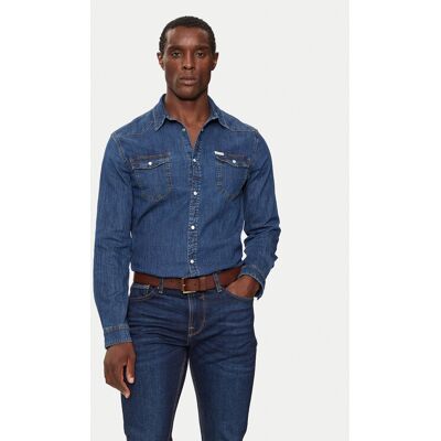 Guess Koszula jeansowa M4YH02 D3PF6 Granatowy Classic Fit M Granatowy Męskie Guess Koszula jeansowa M4YH02 D3PF6 Granatowy Classic Fit M Granatowy Męskie