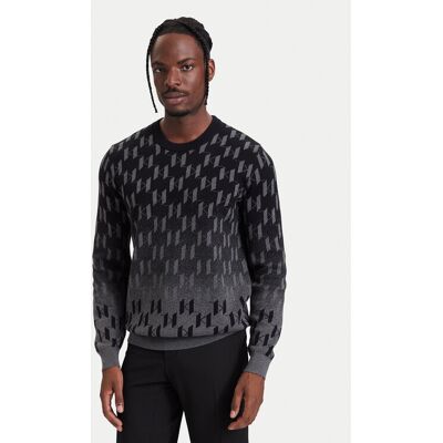 KARL LAGERFELD Sweter 655015 564304 Czarny Regular Fit L Czarny Męskie KARL LAGERFELD Sweter 655015 564304 Czarny Regular Fit L Czarny Męskie