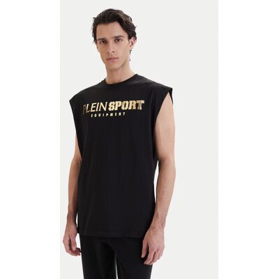 Plein Sport Tank top PAEC MTK8319 STE001N Czarny Regular Fit XL Czarny Męskie Plein Sport Tank top PAEC MTK8319 STE001N Czarny Regular Fit XL Czarny Męskie