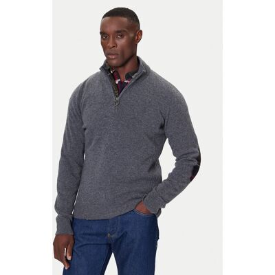 Barbour Sweter Holden MKN0837GY53 Szary Regular Fit XL Szary Męskie Barbour Sweter Holden MKN0837GY53 Szary Regular Fit XL Szary Męskie