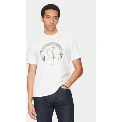 Just Cavalli T-Shirt 78OAHT14 Biały Regular Fit XL Biały Męskie Just Cavalli T-Shirt 78OAHT14 Biały Regular Fit XL Biały Męskie