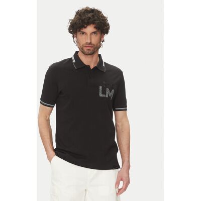 La Martina Polo Adrian MAP009 PK001 Czarny Regular Fit L Czarny Męskie La Martina Polo Adrian MAP009 PK001 Czarny Regular Fit L Czarny Męskie