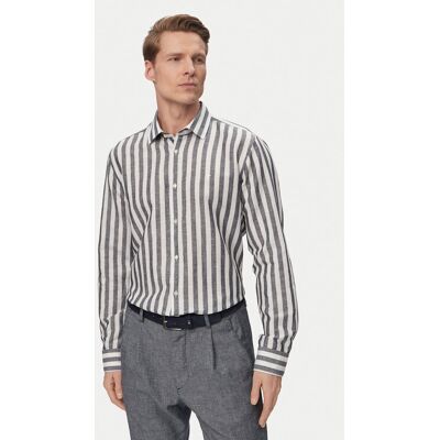 JOOP! Koszula Pit1 30102693 Granatowy Slim Fit 42 Granatowy Męskie JOOP! Koszula Pit1 30102693 Granatowy Slim Fit 42 Granatowy Męskie