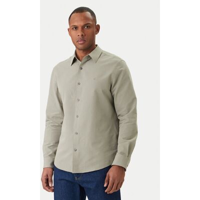 Calvin Klein Koszula LV04LF110G Khaki Regular Fit XS Khaki Męskie Calvin Klein Koszula LV04LF110G Khaki Regular Fit XS Khaki Męskie