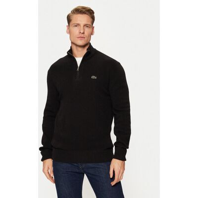 Lacoste Sweter AH3052 Czarny Classic Fit 3 Czarny Męskie Lacoste Sweter AH3052 Czarny Classic Fit 3 Czarny Męskie