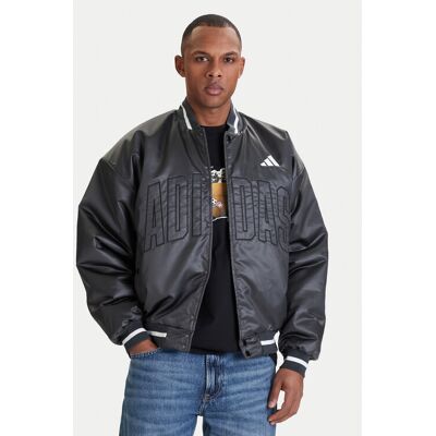 Adidas Kurtka bomber Stadium JZ6913 Szary Loose Fit S Szary Męskie Adidas Kurtka bomber Stadium JZ6913 Szary Loose Fit S Szary Męskie