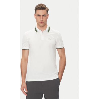 Boss Polo Paddy Ap Heritage 50538101 Biały Regular Fit L Biały Męskie Boss Polo Paddy Ap Heritage 50538101 Biały Regular Fit L Biały Męskie