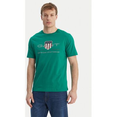 Gant T-Shirt Archive Shield 2003199 Zielony Regular Fit M Zielony Męskie Gant T-Shirt Archive Shield 2003199 Zielony Regular Fit M Zielony Męskie