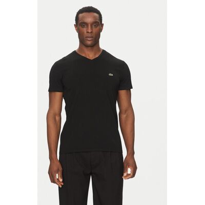 Lacoste T-Shirt TH6710 Czarny Regular Fit 4 Czarny Męskie Lacoste T-Shirt TH6710 Czarny Regular Fit 4 Czarny Męskie
