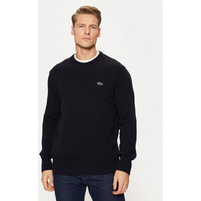 Lacoste Sweter AH2916 Granatowy Regular Fit 7 Granatowy Męskie Lacoste Sweter AH2916 Granatowy Regular Fit 7 Granatowy Męskie