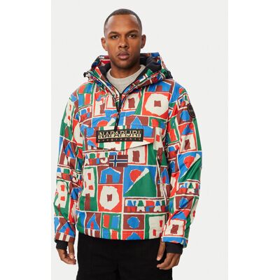 Napapijri Kurtka anorak Rf Next Aop 1 NP0A8AHX Kolorowy Regular Fit L Kolorowy Męskie Napapijri Kurtka anorak Rf Next Aop 1 NP0A8AHX Kolorowy Regular Fit L Kolorowy Męskie