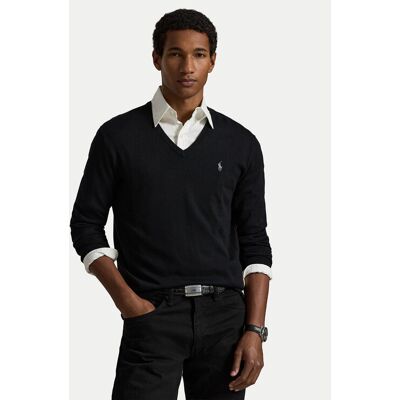 Polo Ralph Lauren Sweter Ls Sf Vn Pp 710670789003 Czarny Regular Fit L Czarny Męskie Polo Ralph Lauren Sweter Ls Sf Vn Pp 710670789003 Czarny Regular Fit L Czarny Męskie