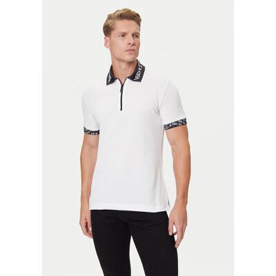 Versace Jeans Couture Polo 79GAGT02 CJ01T Biały Regular Fit M Biały Męskie Versace Jeans Couture Polo 79GAGT02 CJ01T Biały Regular Fit M Biały Męskie