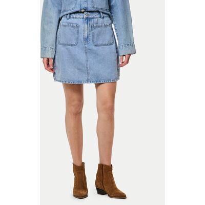 Pieces Spódnica jeansowa Sky 17155880 Niebieski Regular Fit XL Niebieski Damskie Pieces Spódnica jeansowa Sky 17155880 Niebieski Regular Fit XL Niebieski Damskie