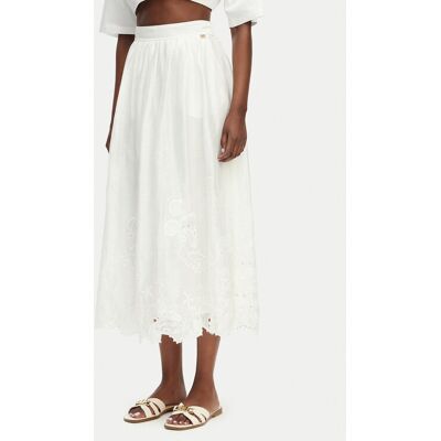 Marciano Guess Spódnica trapezowa G6GD27 W2869 Kremowy Regular Fit 38 Kremowy Damskie Marciano Guess Spódnica trapezowa G6GD27 W2869 Kremowy Regular Fit 38 Kremowy Damskie