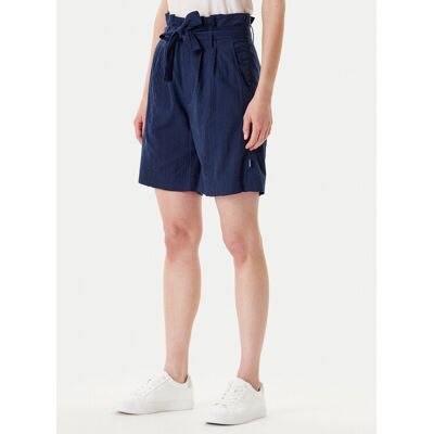 Mustang Szorty materiałowe Darrah 1016586 Granatowy Relaxed Fit 26 Granatowy Damskie Mustang Szorty materiałowe Darrah 1016586 Granatowy Relaxed Fit 26 Granatowy Damskie